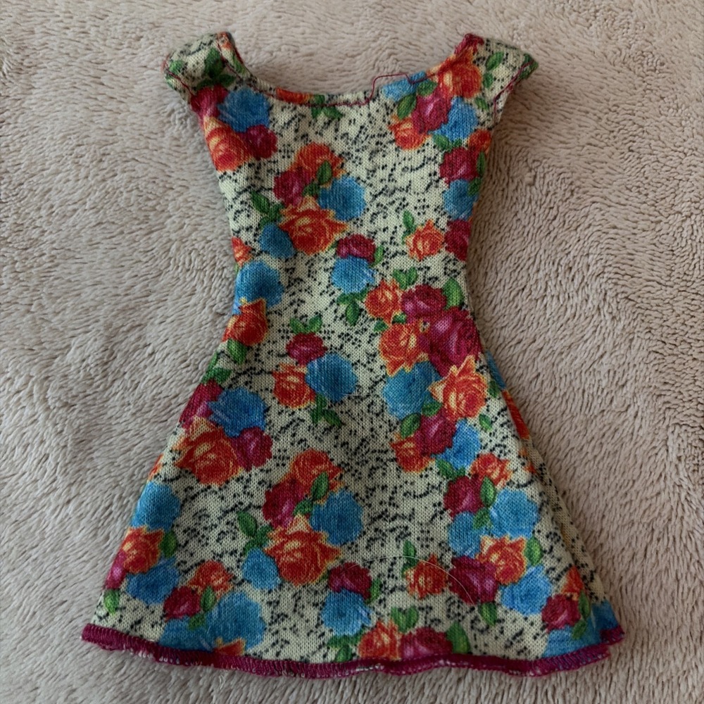 Barbie Clothes Strollin‎ Pups Floral Mini Dress Outfit B11